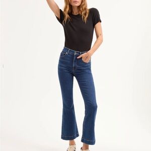 Veronica Beard Dark Blue Flare Jeans